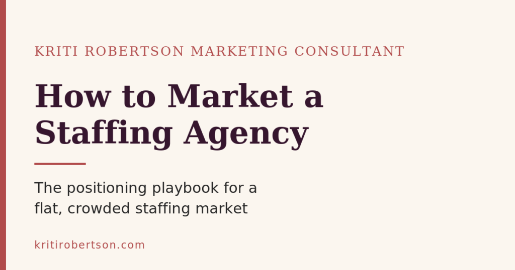 how to market a staffing agency