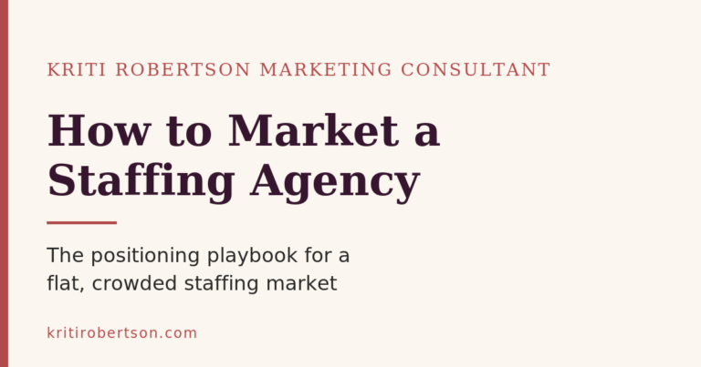 how to market a staffing agency