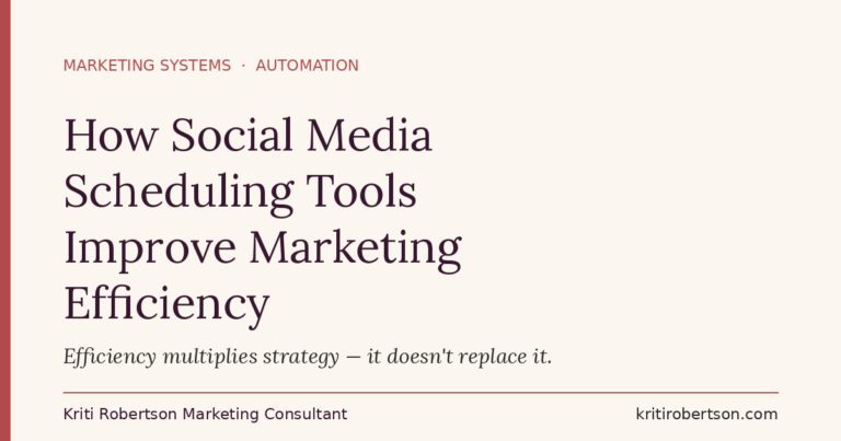 How social media scheduling tools improve marketing efficiency